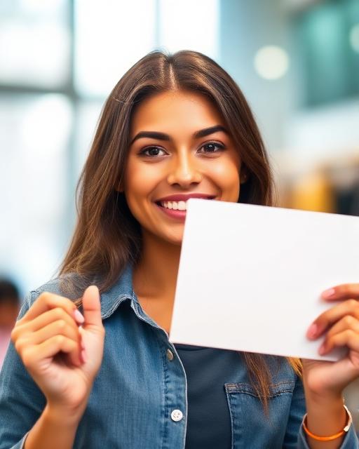 Happy student with certificate